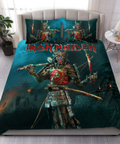 Iron Maiden Samurai All Over Printed Bedding Set Q280902 -livanniespoon Store