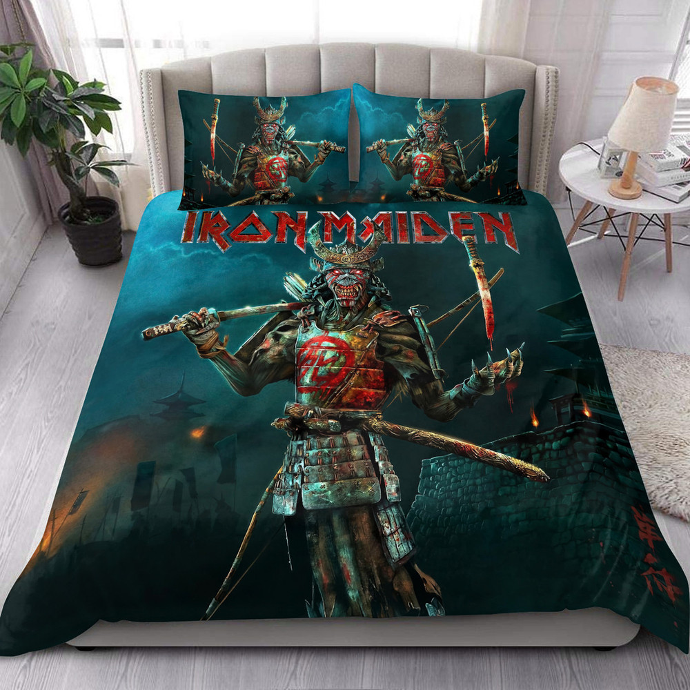 Iron Maiden Samurai All Over Printed Bedding Set Q280902 -livanniespoon Store