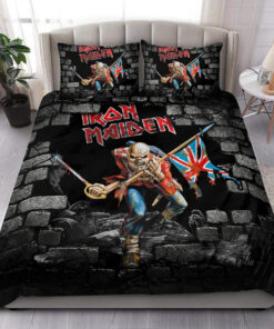 Iron Maiden Trooper Wall All Over Printed Bedding Set Q021002 -livanniespoon Store