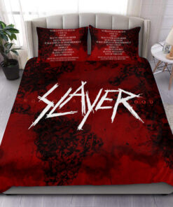 Slayer World Paint Blood All Over Printed Bedding Set Q031104 -livanniespoon Store