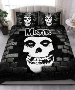 Misfits Wall All Over Printed Bedding Set Q131204 -livanniespoon Store