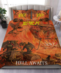 Slayer Hell Awaits V2 All Over Printed Bedding Set Q261204 -livanniespoon Store