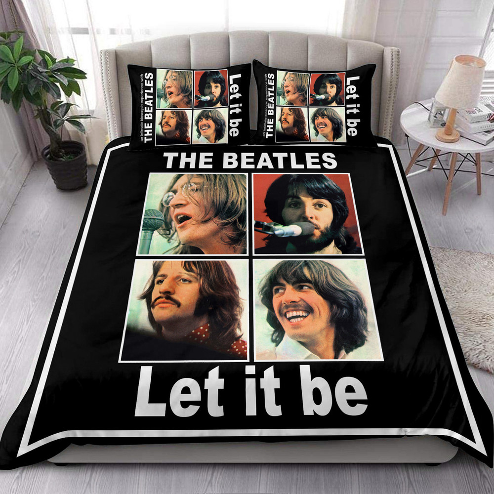 The Beatles Let It Be All Over Printed Bedding Set S020217 -livanniespoon Store