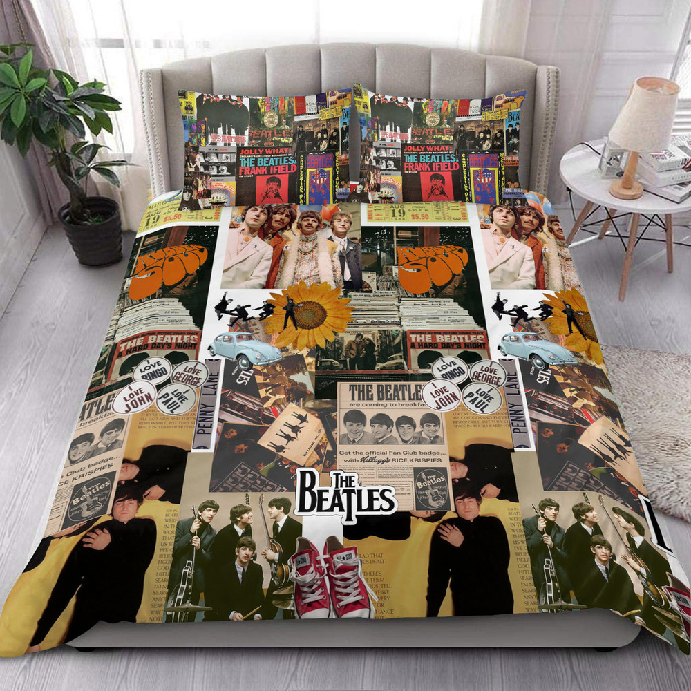 The Beatles S2 All Over Printed Bedding Set S220203 -livanniespoon Store
