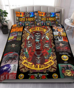 Guns N' Roses Albums All Over Printed Bedding Set Q230201 -livanniespoon Store