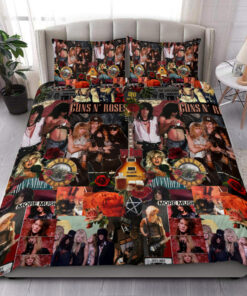 Guns N' Roses Memories Q2 All Over Printed Bedding Set Q230202 -livanniespoon Store