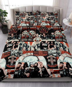 Guns N' Roses Memories Q4 All Over Printed Bedding Set Q230204 -livanniespoon Store