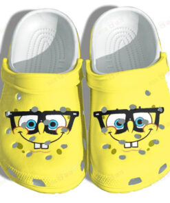 Sponge Glasses Crocss Classic Clogs Shoes - livanniespoon Store