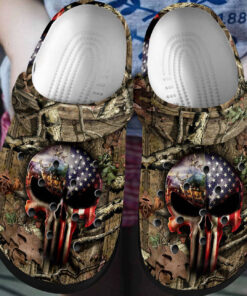 Hunting Personalized Clog Custom Crocss Comfortablefashion Style Comfortable For Women Men Kid Print 3D Hunting Skull - livanniespoon Store
