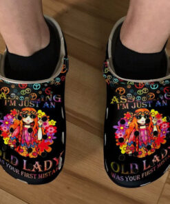Old Hippie Lady Clogs Crocss Shoes - livanniespoon Store