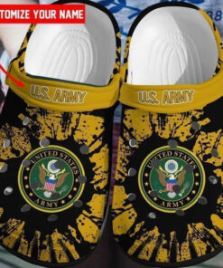 Custom Name Nice Us Army Rubber Crocss Clog Shoes Comfy Footwear - livanniespoon Store