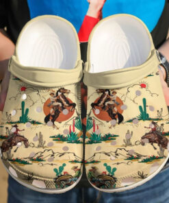 Horse Cowboy Rubber Crocss Clog Shoes Comfy Footwear - livanniespoon Store