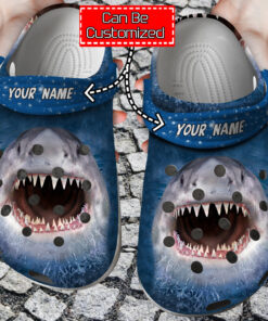 Shark Crocss Shark Mouth Custom Clog Shoes For Men And Women - livanniespoon Store