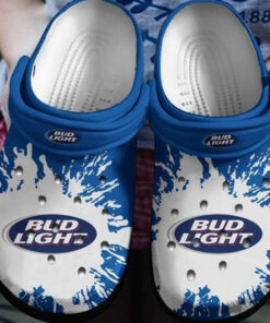 Unique Bud Light Gift For Fan Classic Water Rubber Crocss Clog Shoes - livanniespoon Store