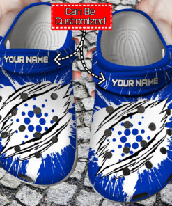 Personalized Ada Coin Ripped Through Crocss Clog Shoes Crypto Crocss - livanniespoon Store