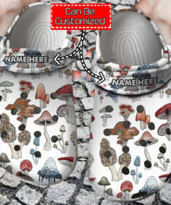 Mushroom Pattern Shoe Charms Gift For Lovers Her Birthday Gifts Crocss Clog Shoes Mushroom Crocss - livanniespoon Store
