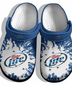 Miller Lite Custom Crocss Shoes Clogs Fathers Day Funny Gifts Miller Lite Outdoor Shoe Gifts - livanniespoon Store