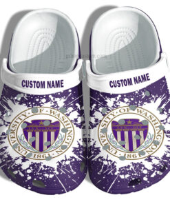 University Of Washington Croc Shoes Customize University Graduation Gifts Crocss Shoes Admission Gift - livanniespoon Store