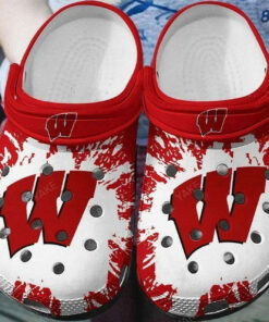 Wisconsin Badgers Crocss Crocband Clogs - livanniespoon Store