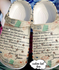 Family To My Grandaughter Crocss Classic Clogs Shoes - livanniespoon Store