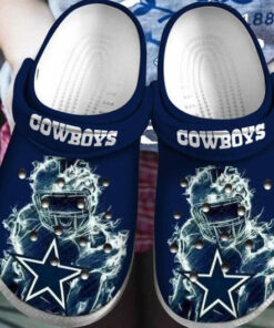 Dallas Cowboys Nfl For Gift Fan 2 Rubber Crocss Crocband Clogs - livanniespoon Store