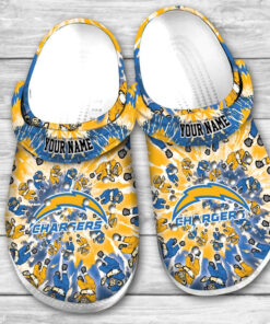 Los Angeles Chargers Grateful Dead Custom Personalized Crocss - livanniespoon Store