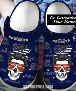 Personalized Football Crocss Crocss Classic Clogs Shoes - livanniespoon Store
