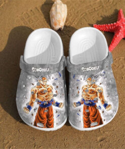 Personalised Songoku Art Custom Crocss Clog Shoes - livanniespoon Store