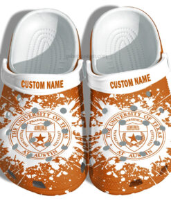 The University Of Texas Croc Shoes Customize University Graduation Gifts Crocss Shoes Admission Gift - livanniespoon Store