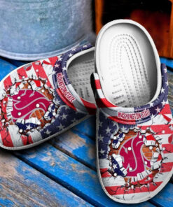 Washington State Cougars Crocss Clog Shoes - livanniespoon Store