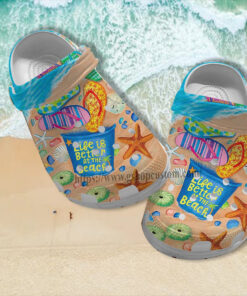 Life Beach Summer Croc Shoes Gift Bestie Sister Beach Shoes Croc Clogs - livanniespoon Store