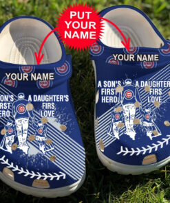 Personalized Crocss Dad And Son Daughter Mlb Chicago Cubs Crocss Crocband Clogs - livanniespoon Store