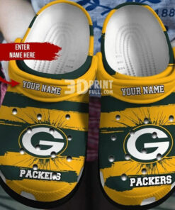 Green Bay Packers Customized Name Crocss Nfl Crocss Crocband Clog 2 - livanniespoon Store