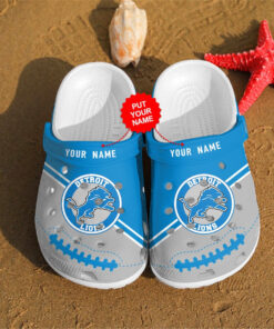 Detroit Lions Personalized Custom For Nfl Fans Clog Shoes - livanniespoon Store