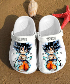 Personalised Goku Art Custom Crocss Clog Shoes - livanniespoon Store