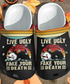 Opossum Funny Live Ugly Shoes Crocss Clogs Gifts For Son Men - livanniespoon Store