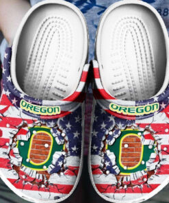 Oregon Ducks Crocss Clog Shoes - livanniespoon Store