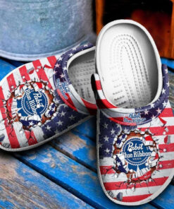 Pabst Ribbon Crocss Clog Shoes - livanniespoon Store