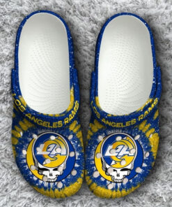 Nfl Los Angeles Rams Grateful Dead Classic Gift For Fan Rubber Crocss - livanniespoon Store