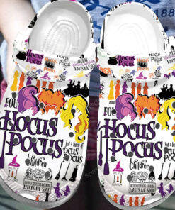Hocus Pocus White Clogs Shoes - livanniespoon Store