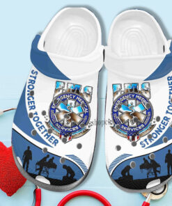 Ems Worker Team Partner Crocss Shoes For Men Women Ems Strong Together Shoes Croc Clogs Gifts Birthday - livanniespoon Store