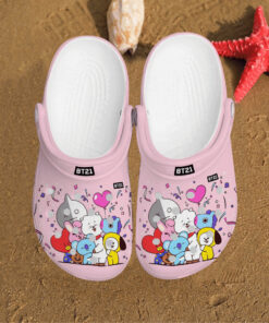 Pinkie Bt21 Party Friends Clog Shoes - livanniespoon Store