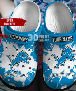 Personailized Detroit Lions Crocbland Clog - livanniespoon Store