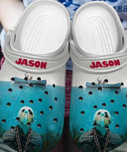 Custom Jason Voorhees In The Ocean Crocss Crocband Clogs - livanniespoon Store