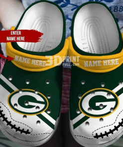 Personailized Packers Crocbland Clog 3 - livanniespoon Store