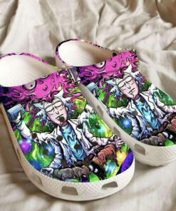Rick And Morty Melted Wax Color Crocss Crocband Clogs - livanniespoon Store
