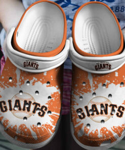 Hot Mlb Team San Francisco Giants Orange White Crocss Clog Shoesshoes - livanniespoon Store