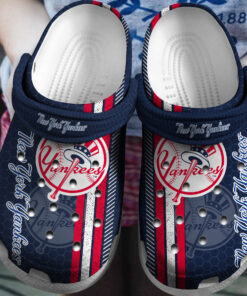 Hot Mlb Team New York Yankees Navy Crocss Clog Shoesshoes - livanniespoon Store