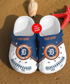 Custom Name Detroit Tigers Mlb Teams Gift For Fan Crocss Clog Shoescrocband Clogs - livanniespoon Store