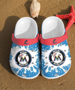 Miami Marlins Mlb Gift For Fan Crocss Clog Shoescrocband Clogs Comfy Footwear T - livanniespoon Store